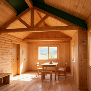 <span class=keywords><strong>Casa</strong></span> de madera rústica, <span class=keywords><strong>casa</strong></span> prefabricada de madera modular prefabricada para la vida familiar - Product Image 3