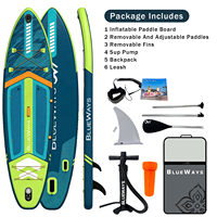 Planche à pagaie gonflable pour adultes 11' x 33'', SUP de randonnée stable de 335 cm, épaisseur de 6 pouces, planche rigide en DWF, 15 PSI, ultra-résistante