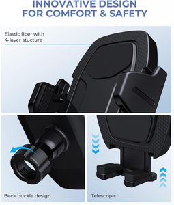 Support de chargeur de voiture sans fil, fixation automatique à serrage rapide 15W, support de téléphone pour grille d'aération de voiture à charge rapide sans fil - Product Image 5
