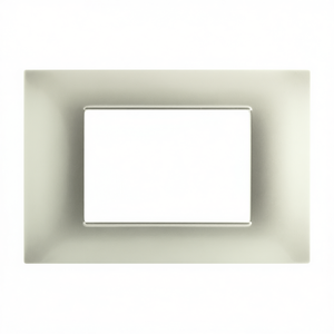 Plaque Technopolymère 3P 12x8cm Gris Clair Compatible avec Vimar Plana - Product Image 2