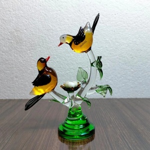 Figuras de Cristal de Loros Multicolores Hechas a Mano en India, Diseño Artístico para Oficina en Casa, Feng Shui, Diseño de Cruz, Precio al por Mayor para Navidad - Product Image 4