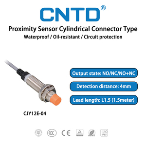 Cntd CJY12E-04 Chất lượng cao Tự động IP67 tuôn ra phát hiện NPN PNP Kim Loại chuyển đổi tiêu chuẩn quy nạp <span class=keywords><strong>Proximity</strong></span> Sensor - Product Image 2