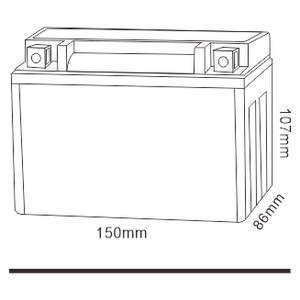 Batería de Gel de Plomo-Ácido Sellada Recargable de 12V 1.2-30 9ah para Motocicleta - Product Image 2