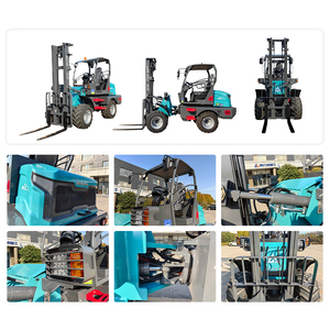 משלוח מפעל 4 x4 כל השטח מלגזה 2.5 טון איכות טובה שטח קשה מלגזה - Product Image 3