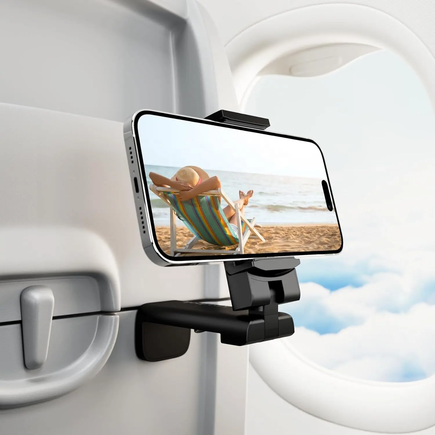 360 Rotation Einstellbarer tragbarer Reise-Handy halter Flugzeug-Telefon halterung Handy halter im Flug