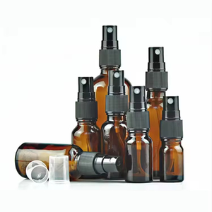 Botellas de Vidrio para Atomizador, Botellas de Vidrio para Emulsión Cosmética con Bomba de Presión y Tapa de Seguridad Dorada - Product Image 6