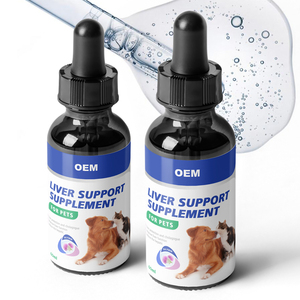 Suplemento de hierbas de cardo mariano para perros y gatos Soporte hepático y gotas líquidas de desintoxicación - Product Image 2