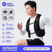 Gilet léger personnalisé avec logo pour la randonnée, le marathon, le trail, sac à dos de course à pied avec lumière LED, porte-bouteille souple pour le jogging