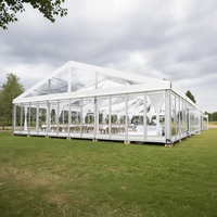 Tente de réception de luxe professionnelle sur mesure pour événements extérieurs, structure de chapiteau pour 100 à 500 personnes, portable et résistante au vent