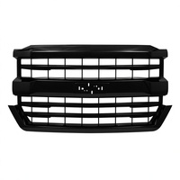 Pièces automobiles, calandre avant noire compatible avec Chevrolet Silverado 1500 2016-2018, haute qualité, garantie 1 an