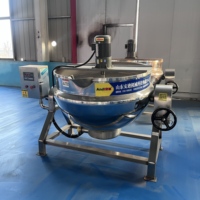 Chaudière à vapeur inclinable à double enveloppe en acier inoxydable SUS304 avec mélangeur planétaire pour la stérilisation et la concentration du lait, du yaourt et des produits laitiers