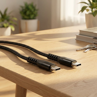 Câble de données à double tresse KYT C - C pour iPhone 12-16 - 20W PD Charge rapide Voyage-Friendly