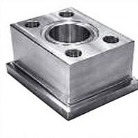 Pièces de rechange pour machines d'impression, blocs d'angle en acier CNC manuels, capacité 1500, dimensions personnalisées, compatibles VMC, OEM/ODM, blanc, 1,3 kg