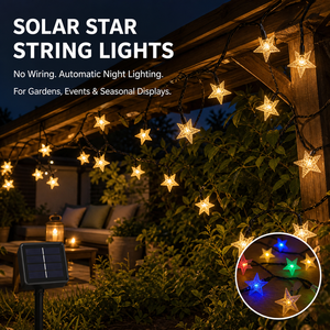 Guirnaldas de Luces <span class=keywords><strong>Solares</strong></span> con Sensor Automático de Día/Noche, 2/8 Modos, Opción de Control Remoto y Cuatro Colores de Luz, Venta al Por Mayor - Product Image 1