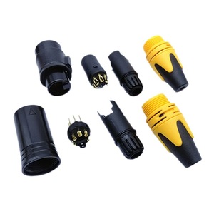 HF – prise audio équilibrée à 5 broches CANNON, étanche et anti-poussière, pour l'extérieur, tête CANNON plaquée or - Product Image 3