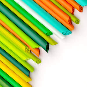 Pailles à boire en PLA colorées en forme de nid d'abeille pour le thé à bulles et le café, pailles compostables à base de plantes pour les cafés et les restaurants - Product Image 1