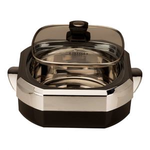 Veqking — Casserole première en verre 1250 noir, 1 casserole, design unique, meilleur marmite - Product Image 3