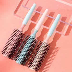 Peigne à roulettes rond, peignes à cheveux, brosse volumisante, brosse à cheveux pour boucler, forme spéciale en forme de fleur de poire, massage droit, hommes et coiffure - Product Image 2