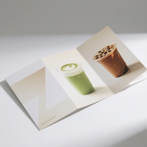 Custom Full Color Flyer Printing Cheap Trifold <b>Leaflet</b> Custom Logo Offset Printing on Art <b>Paper</b> Brochure for Advertising - Product Image 1
