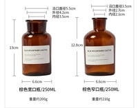 Diffuseur de parfum d'ambiance en gros, 125 ml, 250 ml, flacon en verre rond à long col, couleur personnalisée, gris