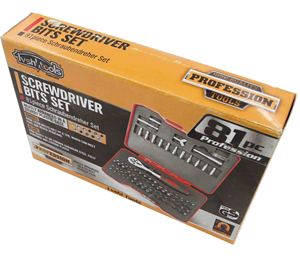 81-Piece 1/4 inch ổ đĩa Metric bit ổ cắm Ratchet cờ lê Set mạ kẽm mở rộng Thanh Trường hợp đối với tự động sửa chữa vườn sử dụng trường hợp khó khăn - Product Image 1