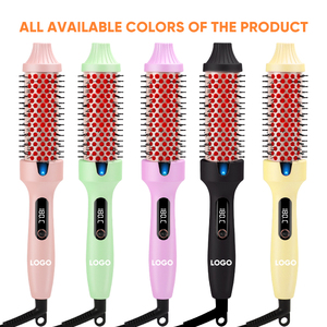 <span class=keywords><strong>Brosse</strong></span> thermique <span class=keywords><strong>professionnelle</strong></span> électrique ionique à ions négatifs infrarouges, chauffage PTC, céramique, 6 températures réglables - Product Image 6