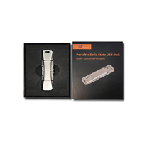 Vaseky Hard Disk Eksternal 2 in 1 USB dan Flash Drive Tipe C Aluminium Alloy USB Flash Drive 256GB Pendrive