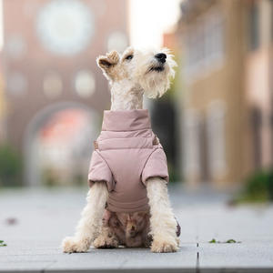 سترة للحيوانات الأليفة من VPETBR، ملابس شتوية مقاومة للماء والرياح، ملابس فاخرة للكلاب، ملابس سميكة دافئة بنمط صلب، ملابس متنفسة للطقس البارد - Product Image 3