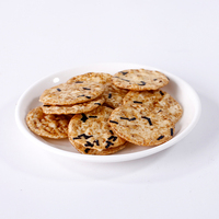 OEM, venta al por mayor, galletas de pastel de arroz de algas marinas, aperitivos de grano crujiente en varios sabores, Chocolate, queso, crema, huevo, Nori con sabor salado
