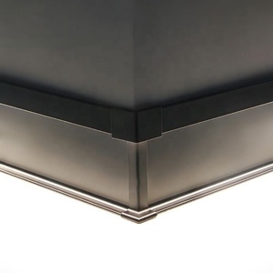 <span class=keywords><strong>Plinthe</strong></span> LED en aluminium de 150 mm avec canal pour bande lumineuse, installation facile, pour hôtels et villas de luxe - Product Image 4