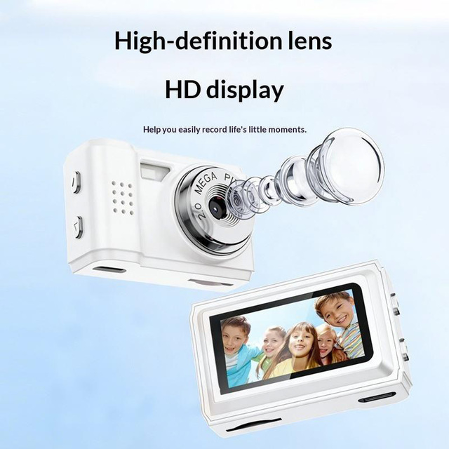 Retro Digital Camera CCD 2.0MP Recording Button-shaped Entry-level Small Camera  Lightweight WiFi Camera