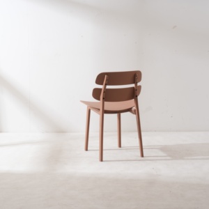 Silla de Plástico <span class=keywords><strong>Polipropileno</strong></span> (PP) Roja, Estilo Nórdico Moderno, para Restaurante, Comedor, Cocina, Cafetería, Tienda, Compra al por Mayor Directo de Fábrica - Product Image 4