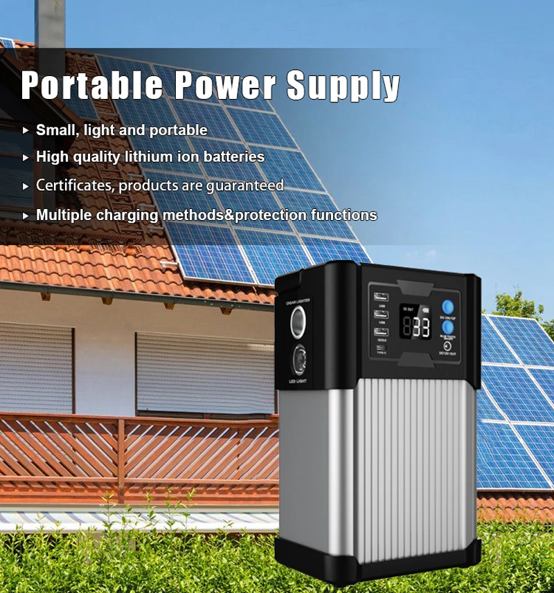 Outdoor Mini Portable Power Station 350W 500W Solar Generator USA Warehouse / Solar Energy Systems Portable Power Station