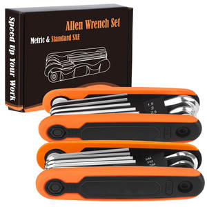 Nhà máy OEM 17 Piece SAE và Metric gấp Hex <span class=keywords><strong>Key</strong></span> Set, <span class=keywords><strong>Allen</strong></span> wrenches bộ cho Hex đầu ổ cắm vít, Stocking stuffers - Product Image 1