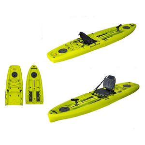 LSF 2 piezas Solo 3 secciones Double Paddler Recreación Alquiler Pesca <span class=keywords><strong>Paddle</strong></span> Kayak para Ocean Waters Lake - Product Image 5
