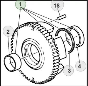 RE47276 kit de embrague se adapta tractor John Deere modelos: 6100 de 6200 6200L 6300 de 6506 de 6800 de 7200 a 7600