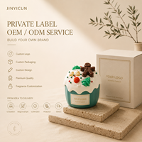 Vela Aromática de Almizcle Blanco Navideño con Diseño de Muñeco de Nieve de Jengibre para Regalo Navideño, Venta al por Menor, Marca Privada, OEM, Pedido Personalizado