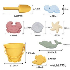 Moules à <span class=keywords><strong>sable</strong></span> en silicone antiadhésifs, démoulage facile, outils <span class=keywords><strong>de</strong></span> jeu extérieurs pour enfants pour construire des châteaux <span class=keywords><strong>de</strong></span> <span class=keywords><strong>sable</strong></span> - Product Image 2