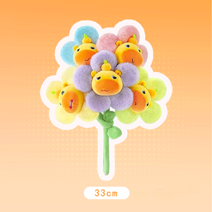 Peluche Super Douce Capybara Lulu Bouquet – Adorable Poupée Fleur en Peluche pour Petite Amie - Product Image 1