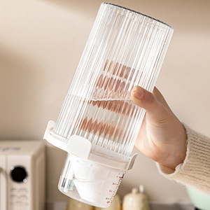 Grain And Cereal Storage Box Cylinder Clip-On Lid Food Grade Airtight Container For Kitchen Dry Goods Moisture Proof - Product Image 3