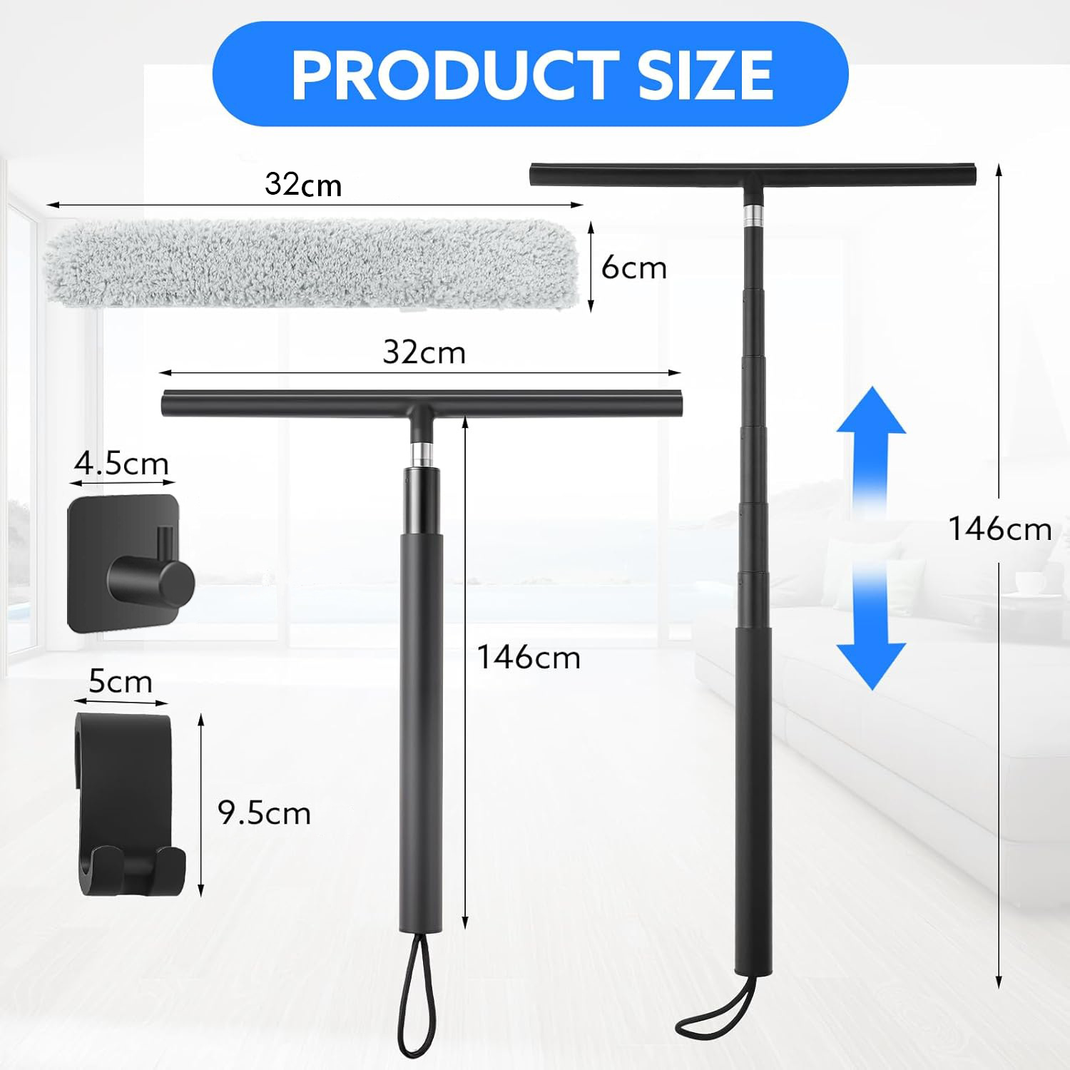 32cm scraping head 14m full set-black