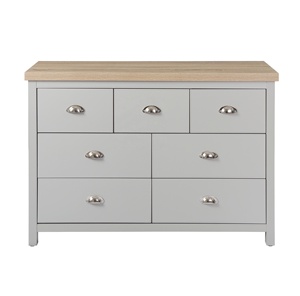 Cómoda de Almacenamiento de Gran Venta con 7 Cajones, Cajonera Estrecha de MDF/PB con Almacenamiento Integrado - Product Image 3