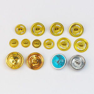 Botones al por mayor de una pieza con base metálica para coser, de tres agujeros, estilo preppy, para uniformes académicos, botones de epaulette para coser. - Product Image 2