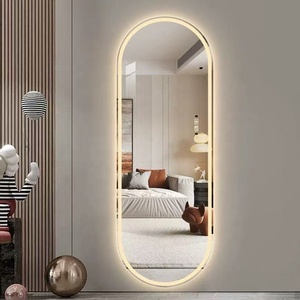 Miroir intelligent pleine longueur mural avec interrupteur tactile LED, sans cadre, durable, pour salles de bain et hôtels - Product Image 3