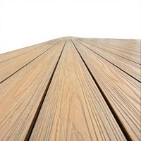 Planches de terrasse en composite WPC, design européen ignifuge pour extérieur, jardin, patio, piscine, terrasse, co-extrusion