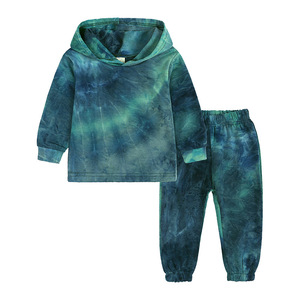 ชุดเสื้อผ้าเด็กแบบ Tie Dye เสื้อฮู้ด กางเกงขายาว ชุดเสื้อผ้าเด็กผู้หญิง ชุดเด็กผู้ชาย ชุดวอร์มเด็ก - Product Image 3