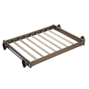 Yijia Trouser Rack Aluminum Alloy Wall Mount <b>Sliding</b> Telescopic Wardrobe Hardware Storage Drawer Modern Simple Design - Product Image 4