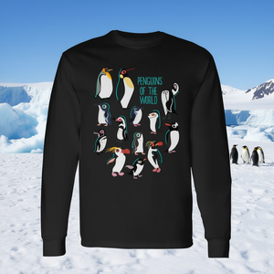 Camiseta de manga larga con diseño unisex para adultos de Penguins Of The World - Product Image 3