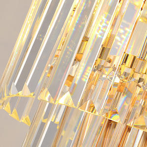 Lustre en cristal de luxe pour villa, escalier, mezzanine à double hauteur, luminaire suspendu élégant pour salon, Zhongshan - Product Image 5