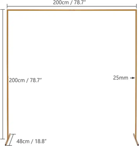 Kim Loại vòm vuông đứng đám cưới vòm Backdrop đứng Photo Booth nền trang trí - Product Image 5